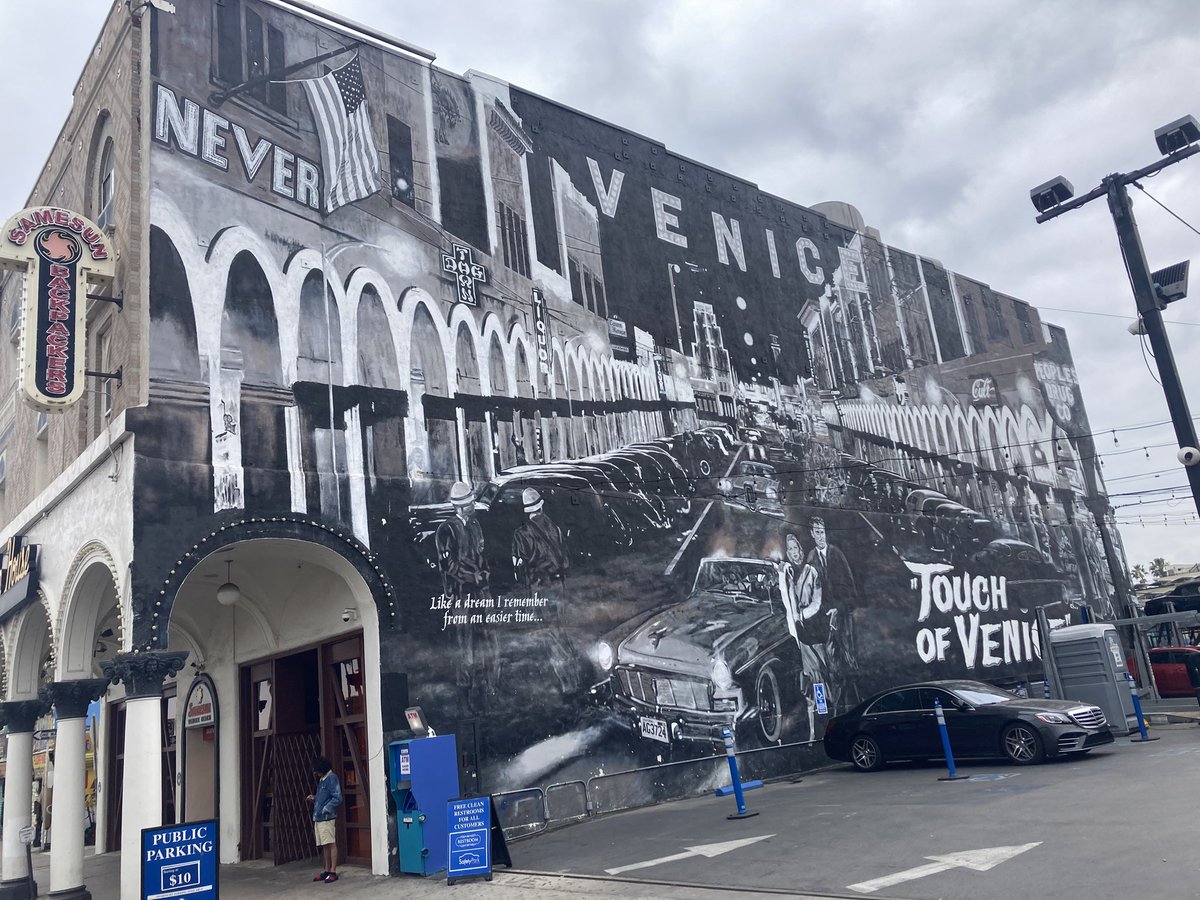 classiccarguru1's tweet image. This mornings dawn break is spent mostly admiring the amazing wall art of #VeniceBeach #California 🇺🇸