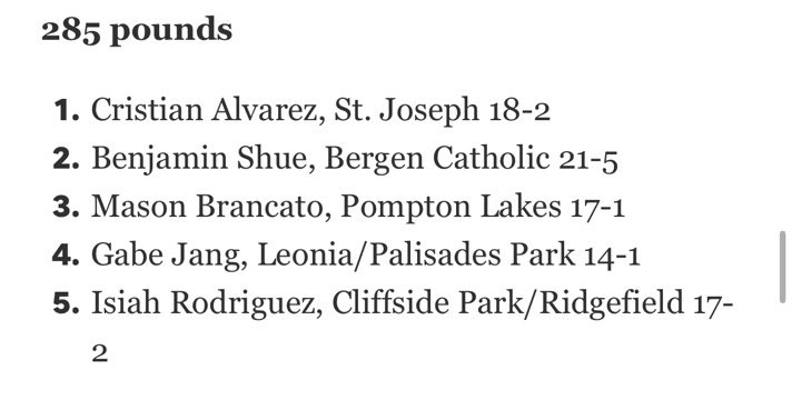 Cliffside Park/ Ridgefield Wrestling (@wrestling_cphs) on Twitter photo 