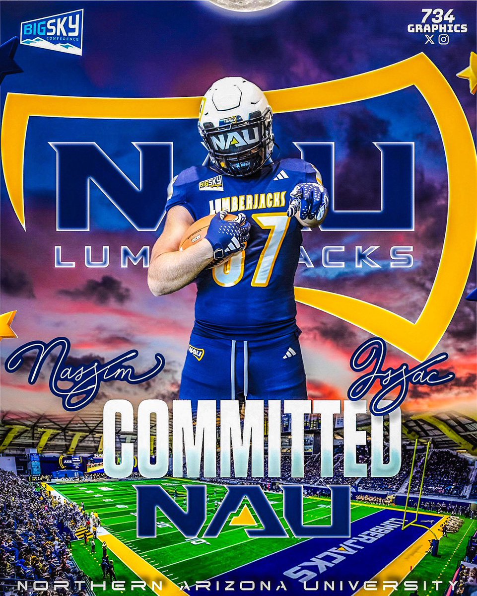 Nassim Isaac (@nassimisaac87) on Twitter photo Thank you to my coaches, teammates, family, and God who have helped me on my journey! I have decided to stay home at play at NAU. Thank you <a href="/FettNick/">Coach Fett</a> for the opportunity!
#BST #Commited #AGTG
<a href="/NAU_Football/">NAU Football</a> <a href="/jason247scout/">Jason Jewell</a> <a href="/theWheatonWay/">Wheaton Sports Solution</a> <a href="/CoachCotton12/">Coach Tony Cotton</a> <a href="/Kvandenbosch93/">Kyle Vanden Bosch</a> Thank you to my coaches, teammates, family, and God who have helped me on my journey! I have decided to stay home at play at NAU. Thank you <a href="/FettNick/">Coach Fett</a> for the opportunity!
#BST #Commited #AGTG
<a href="/NAU_Football/">NAU Football</a> <a href="/jason247scout/">Jason Jewell</a> <a href="/theWheatonWay/">Wheaton Sports Solution</a> <a href="/CoachCotton12/">Coach Tony Cotton</a> <a href="/Kvandenbosch93/">Kyle Vanden Bosch</a>