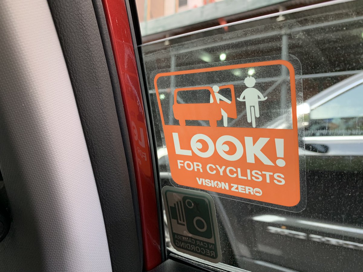 Looks like the long-lingering bill (Intro 193) to require anti-dooring decals in all taxis &amp; ubers will finally see light of day at a Council hearing Feb 10! 

Thanks again to all bill co-sponsors &amp; special ❤️ to bill author <a href="/CMJenGutierrez/">CM Jen Gutiérrez</a>! Please weigh in in support w your CMs!
