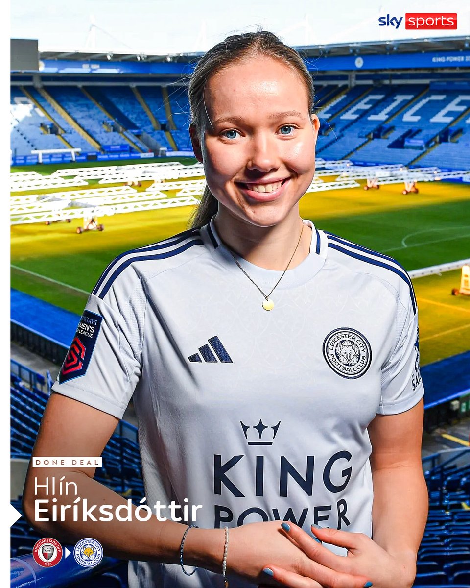 SkySportsWSL's tweet image. Leicester have announced the signing of Icelandic forward Hlín Eiríksdóttir from Kristianstads DFF for an undisclosed fee ✍️