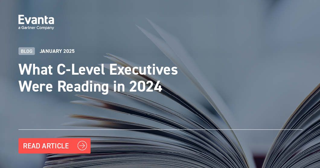 Throughout the year, C-level executives contribute their invaluable expertise to a wealth of community-led content on Evanta.com. Here, we explore the trending topics and most-read articles of 2024: lnkd.in/gpdVXk7G

#Evanta #Community #Leadership