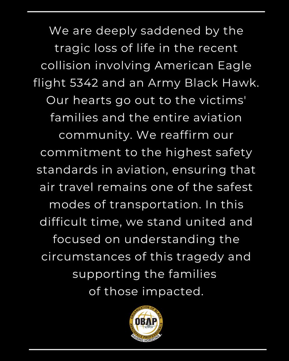 In this difficult time, we stand united and focused on understanding the circumstances of this tragedy and supporting the families of those impacted. #OBAPStrong