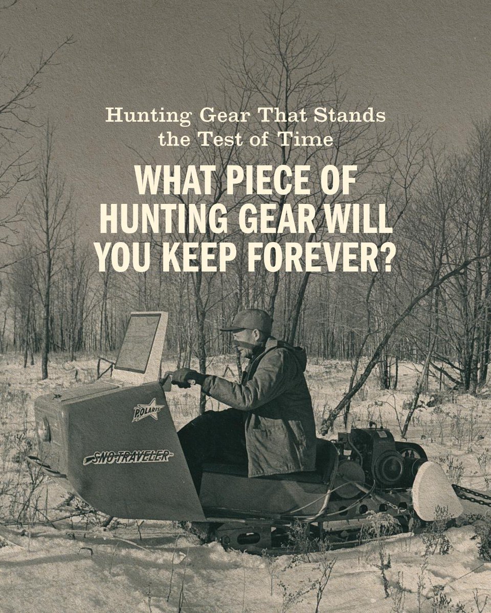 FieldandStream's tweet photo. We've all got at least one piece of hunting gear we won't ever part ways with—what's yours?
#FieldAndStream #HuntingGear #FSThrowbackThursday https://t.co/7yRzBFmaai