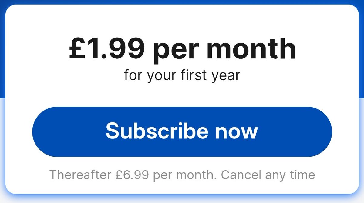 syracheeseman's tweet photo. @pattif21 @ClarkeMicah I got a mail plus subscription at considerable discount when I called, £17.99/annum. I have to cancel next year or I'll be charged an eye watering £149 - more or less what they had been charging me at 12.99 per month, when I can see new users would go from £1.99 to £6.99. https://t.co/zvh85bJqOt