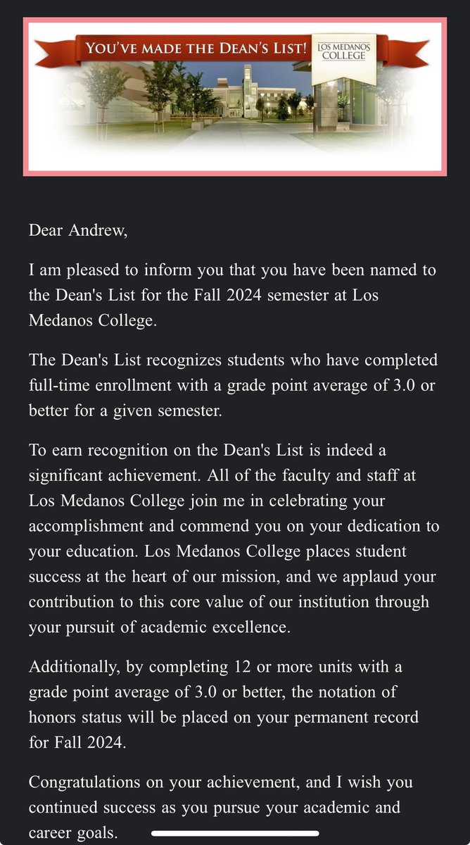 Andrew Andrade (@andrewandrade22) on Twitter photo Blessed to be named on the Dean’s list for the fall of 2024. Getting after it on and off the field!!! <a href="/LMCmustangs/">LMC Football</a> <a href="/ShipeLMC/">Chris Shipe</a> Blessed to be named on the Dean’s list for the fall of 2024. Getting after it on and off the field!!! <a href="/LMCmustangs/">LMC Football</a> <a href="/ShipeLMC/">Chris Shipe</a>