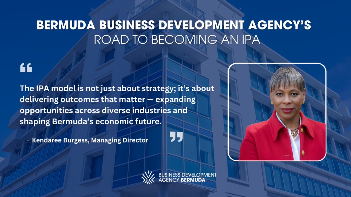 The BDA has entered a bold new chapter for Bermuda’s economic growth. Our transition to an Investment Promotion Agency (IPA) model is a strategic move designed to drive measurable, meaningful outcomes for the island’s economy.

Read more: ow.ly/zZME50UQt0U