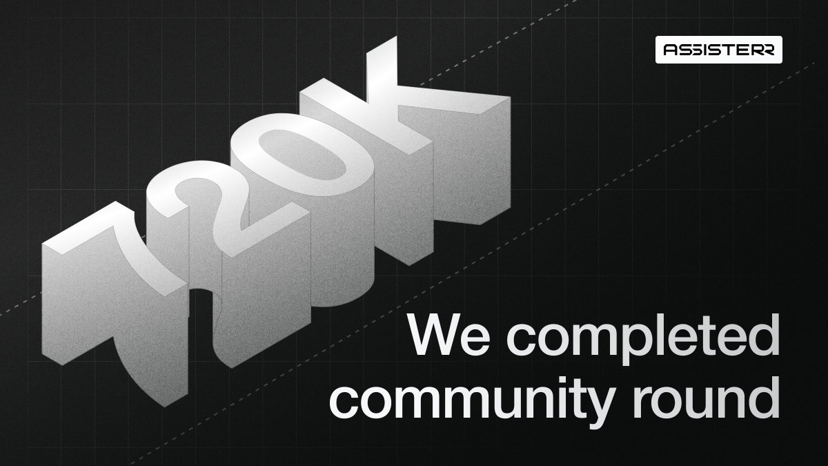 assisterr (@assisterr) on Twitter photo We completed 720k 💰 community round via <a href="/echodotxyz/">echo</a> 🎉
Shoutout to <a href="/comfycapital_/">comfy capital</a> => <a href="/nativecryptox/">Native Crypto</a> and <a href="/chainyoda/">chainyoda</a> for organizing everything! 🤝 We completed 720k 💰 community round via <a href="/echodotxyz/">echo</a> 🎉
Shoutout to <a href="/comfycapital_/">comfy capital</a> => <a href="/nativecryptox/">Native Crypto</a> and <a href="/chainyoda/">chainyoda</a> for organizing everything! 🤝