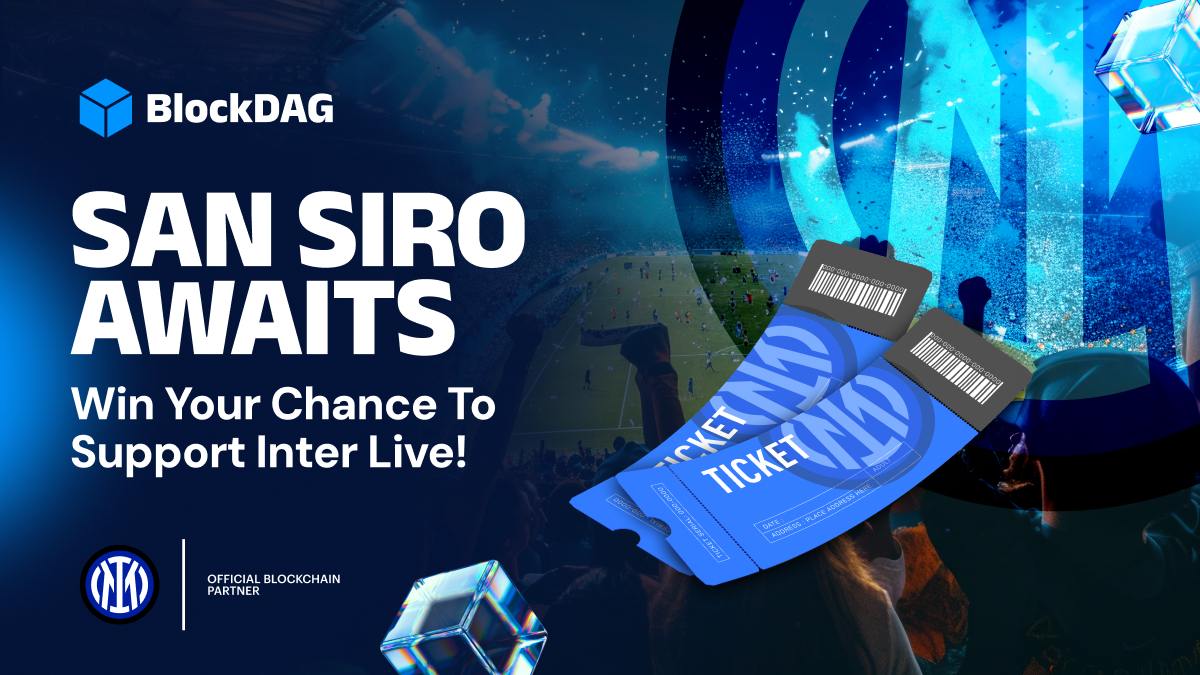 Want to watch <a href="/Inter/">Inter ⭐⭐</a> live on Feb 9th? Here’s your shot! 🎟️⚽

🚀RT this post
🚀Tag the friend you’d take with you (more comments = higher chances!)

🏆 Winners announced Feb 5th! The lucky winners must snap a pic of #BlockDAG on the big screens &amp; tag us! 📸

#Inter #ForzaInter