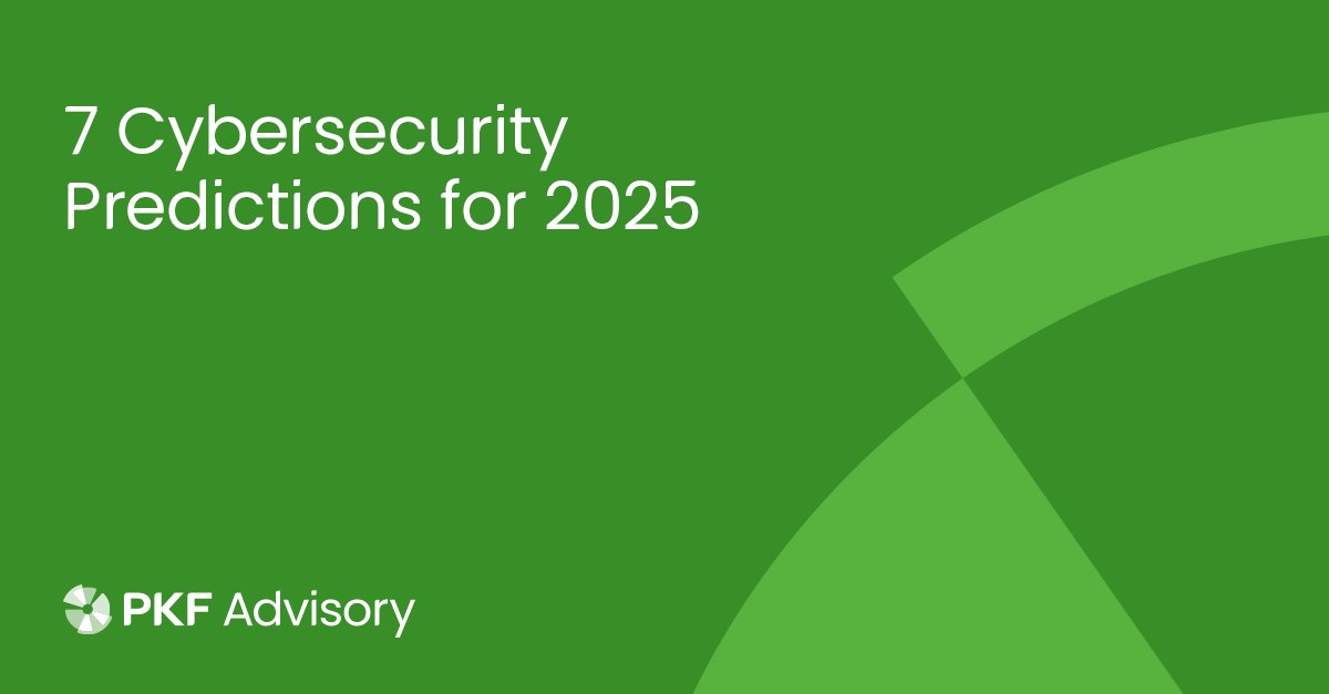 PKFadvisory's tweet photo. Cybercrime surged in 2024, making it a top concern for business leaders. What threats should you prepare for in 2025? In this new insight, we share seven predictions. #PKFadvisory #CyberSecurity

https://t.co/baSC1t0XUb https://t.co/O1Ru6fTuGn