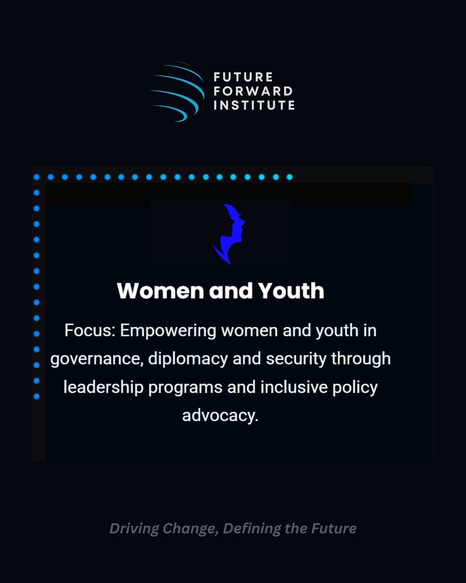 FutureFwdInst's tweet photo. 5. Women and Youth;
6. Media, Tech, and AI https://t.co/iULR4VekNJ