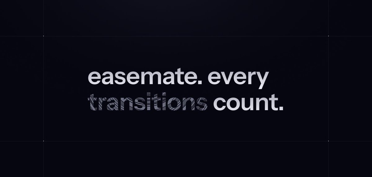 Looking for a motivated UI designer / frontend dev (Typescript) who wanna collab with me on <a href="/easemate/">easemate</a> - an animation library which is trying to rethink existing concepts ✨
No compensation (willing to pay for tooling), all decisions made together! DM or hi@easemate.io 🙂