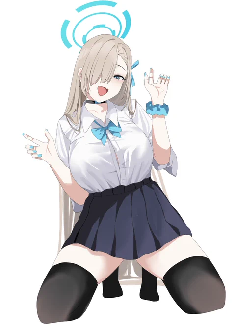 #ブルアカ 制服アスナ 