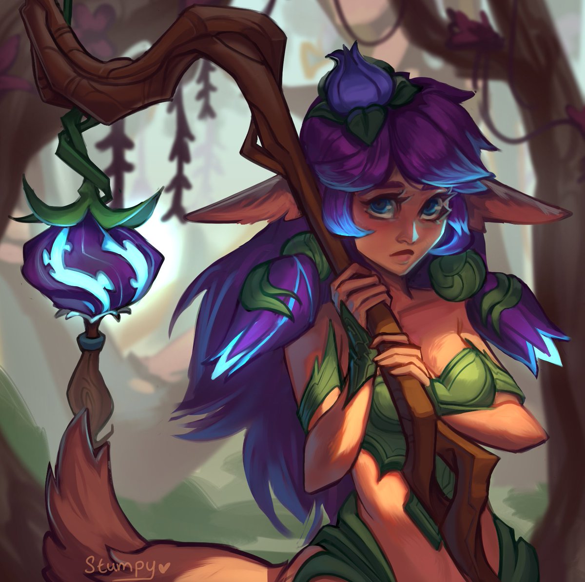 lillia being shy #LeagueOfLegendsArt #ArtofLegends