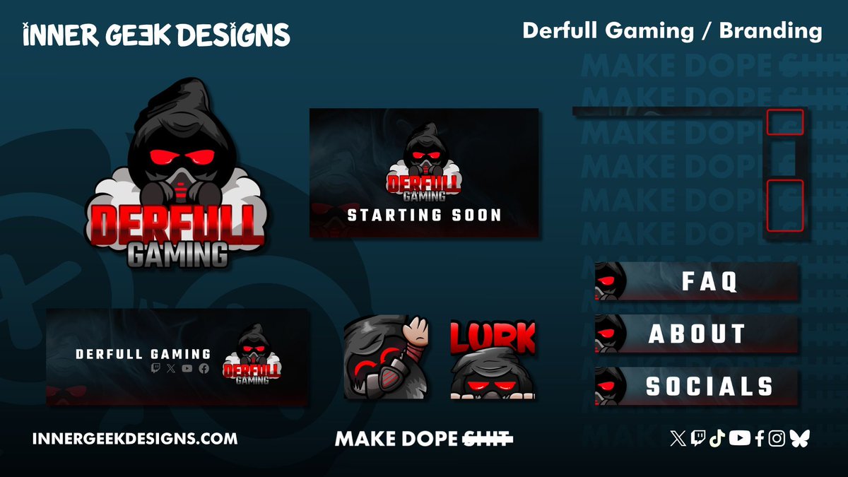 🚀 Branding Spotlight: Derfull! 🎨✨

We recently had the pleasure of working on a branding project for Derfull, a talented content creator bringing fresh and engaging content to their audience! 🎥🎮

Our goal was to craft a bold, unique, and memorable brand identity.