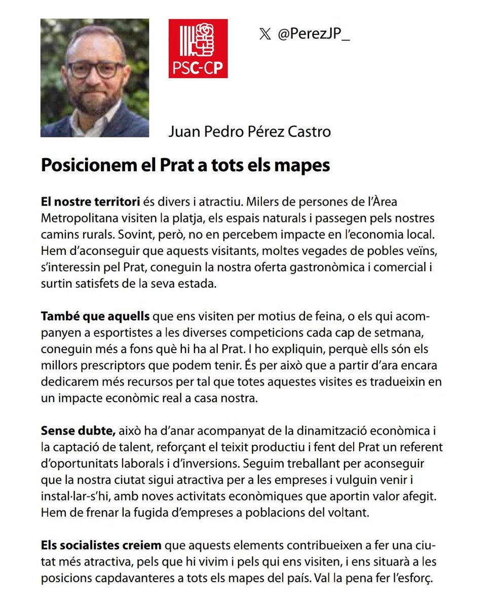 "Posicionem el Prat a tots els mapes". Nou article de <a href="/PerezJP_/">Juan Pedro Pérez</a>  a la revista del Prat.