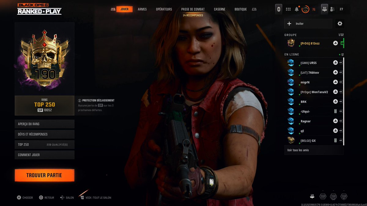 ProDiGeEsport's tweet image. Le premier membre de la ProDiGe qui atteint le T250 sur cette saison 2 #Bo6🪡

Excellente performance @Howkaa 👑