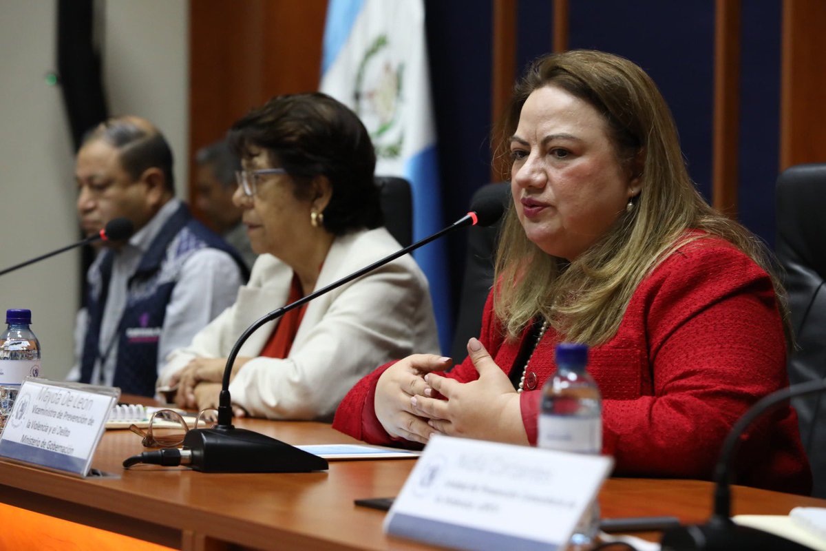mingobguate's tweet photo. Este día se hizo la primera reunión con representantes de Organizaciones de Mujeres Especializadas que administran los #CAIMUS. Presidió la Viceministra de Prevención, Mayda De León, acompañada de representantes del #Mingob y del Congreso de la República. https://t.co/JIb3pix6P0
