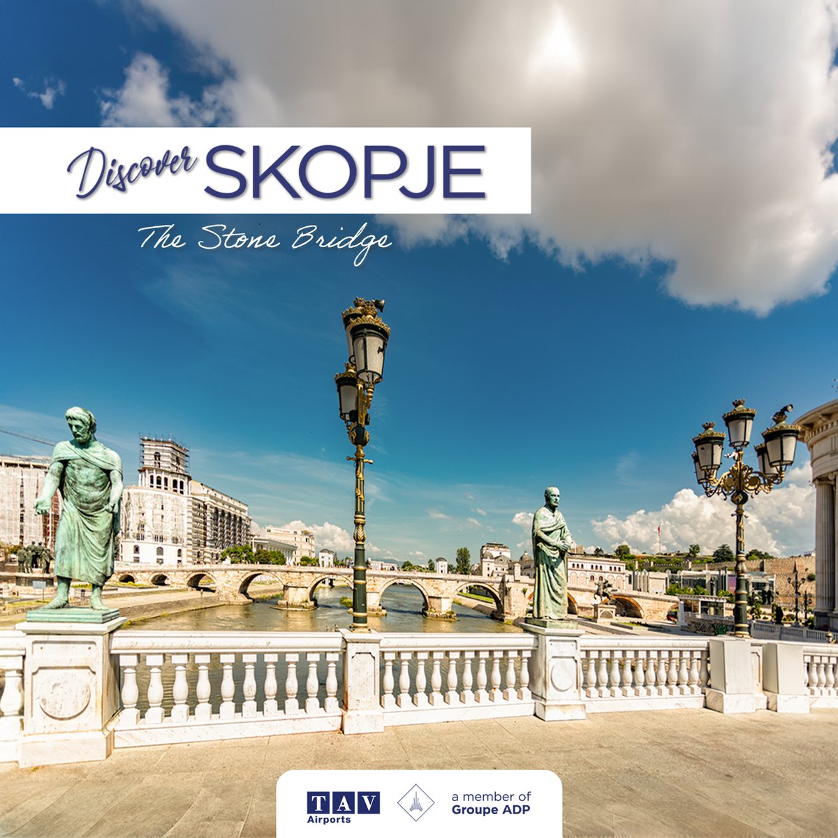 skopjeairport's tweet image. 🛬 Landing in Skopje? 
Don’t miss to stroll across the timeless Stone Bridge. 🌁 🏙️ 

#ExploreLocal #discovernewhorizons #travelandunravel #VisitSkopje
#StoneBridge
#skopjewelcomesyou
#Каменимост
#landmark
#timeless
#skopje 
#discoverskopje