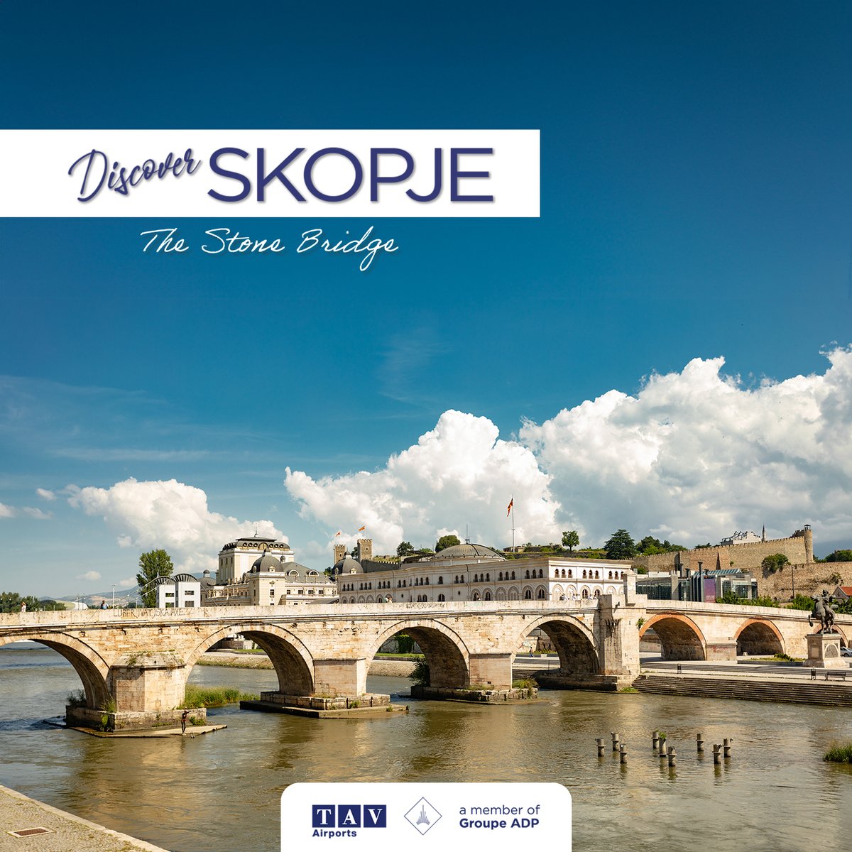 skopjeairport's tweet image. 🛬 Landing in Skopje? 
Don’t miss to stroll across the timeless Stone Bridge. 🌁 🏙️ 

#ExploreLocal #discovernewhorizons #travelandunravel #VisitSkopje
#StoneBridge
#skopjewelcomesyou
#Каменимост
#landmark
#timeless
#skopje 
#discoverskopje