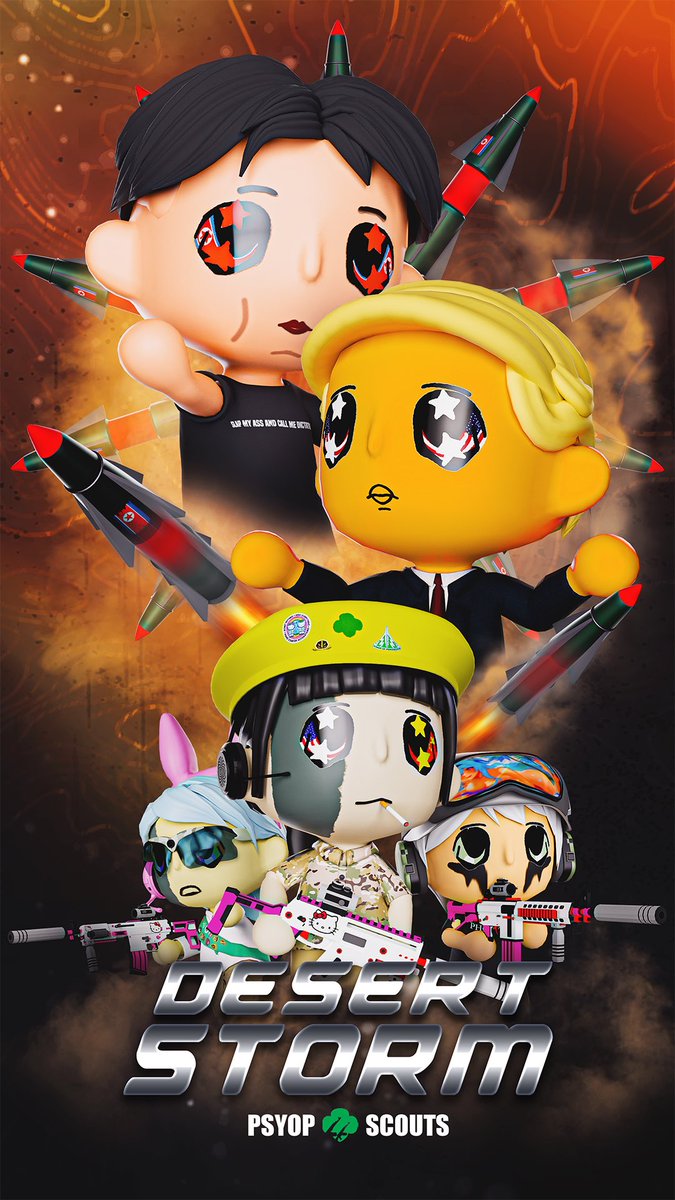 Missiles ready, cuteness loaded 

Are you prepared? 

Psyop Scouts Desert Storm 

p.s.
ily
o7