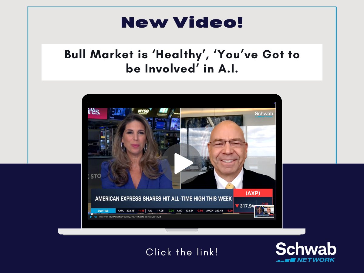 tyjyounginc's tweet photo. 🎥 Watch now: https://t.co/1TZ8HgibkC

Ty J. Young joins the Schwabb Network to explain why the Bull Market is ‘Healthy’ and why ‘You’ve Got to be Involved’ in A.I. innovation.

hashtag#TyJYoung hashtag#SchwabbNetwork hashtag#WealthManagement hashtag#Leadership https://t.co/hCnDg7A7Ig