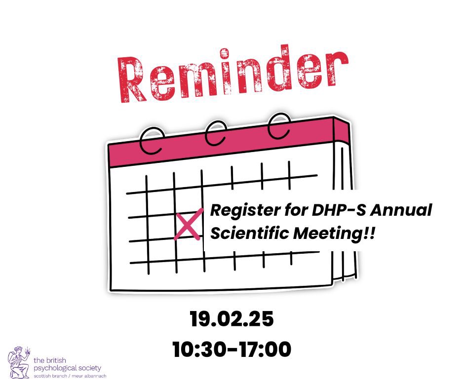 The countdown is on!!! Only 20 days until we welcome you all to Perth for our Annual Scientific Meeting.

Get registering!!! 

bps.org.uk/event/dhp-scot…