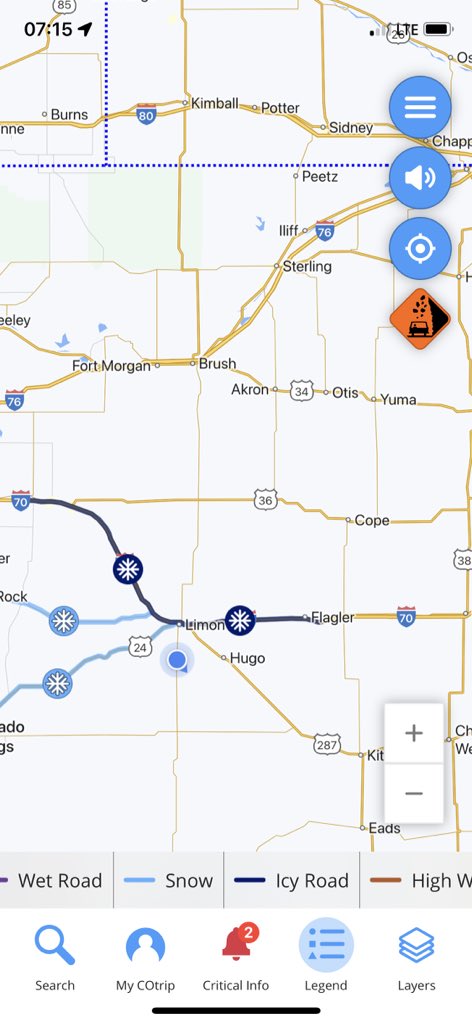 Not a great start to the day on the Eastern I70 corridor.  Slow down and move over!