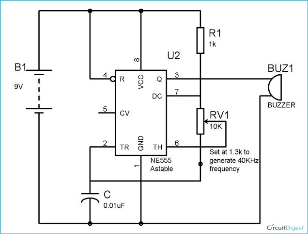 EdenTechie's tweet image. Experimenting with a 555 timer to repel mosquitoes. Buzzing around 40kHz with a potentiometer to adjust frequency. But what frequency actually drives female mosquitoes away? Any experts or DIYers know?  #DIY #Electronics #555Timer