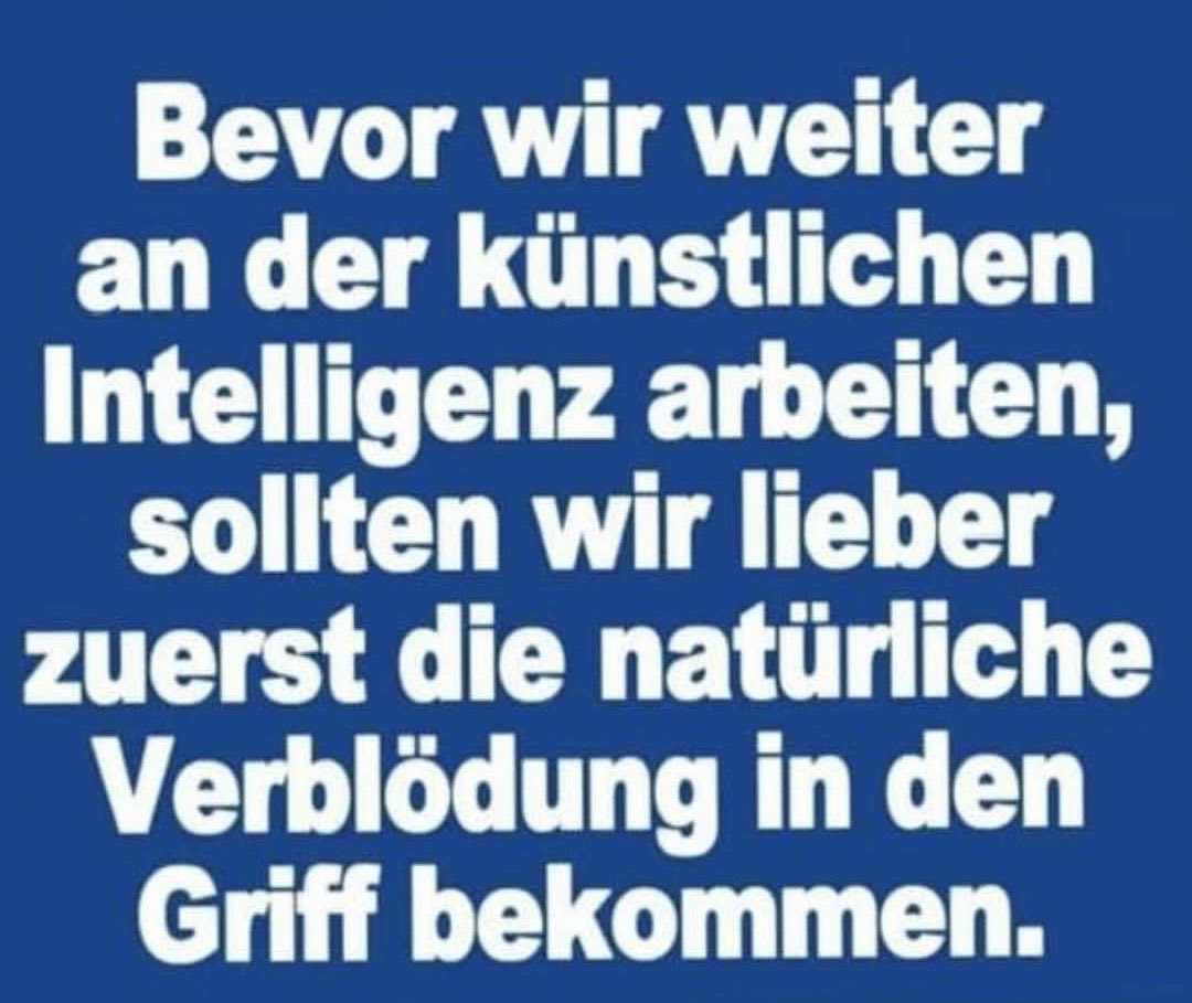 Patrick_Proemer's tweet photo. Weil man das Gefühl hat, dass Denken 🧠 nicht mehr in Mode ist. 🤔 Wie beurteilt ihr die Situation? https://t.co/gqZyV2QTFo