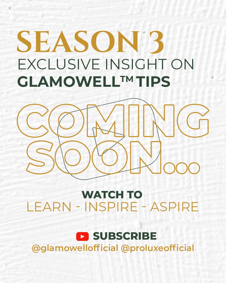 proluxeofficial's tweet image. 🎙️ Seasons of Inspiration with the PP Podcast! 💡 Season 1: Master work-life balance⚡ Season 2: Awareness on Modernization 🎥 Season 3: Glamowell tips - Coming Soon!
 👉 Subscribe &amp;amp; Follow Us for more
🔔 YouTube: youtube.com/@glamowelloffi… 
 youtube.com/@proluxeoffici… 
#PPPODCAST