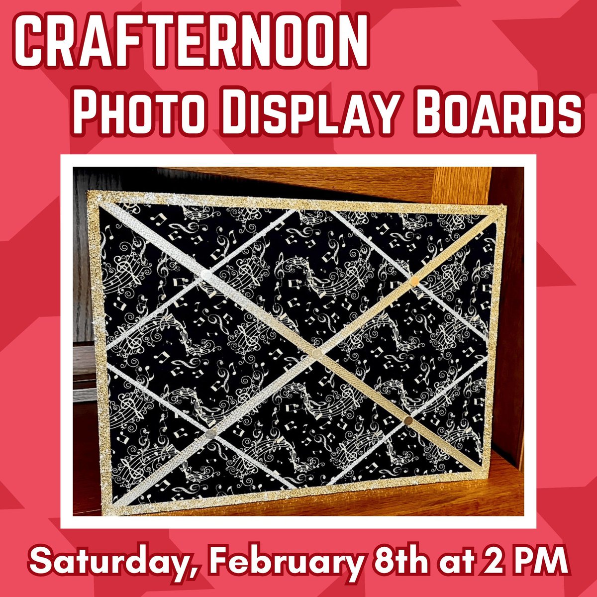 Pembroke_PL's tweet photo. Don’t forget to join the library’s very own Sarah Nelson as she teaches you how to make your very own photo board, just in time for Valentine’s Day. All supplies included. Registration is required, so give us a call or go to https://t.co/nUwi7n95td  to sign up! https://t.co/k9GSAwNH6X