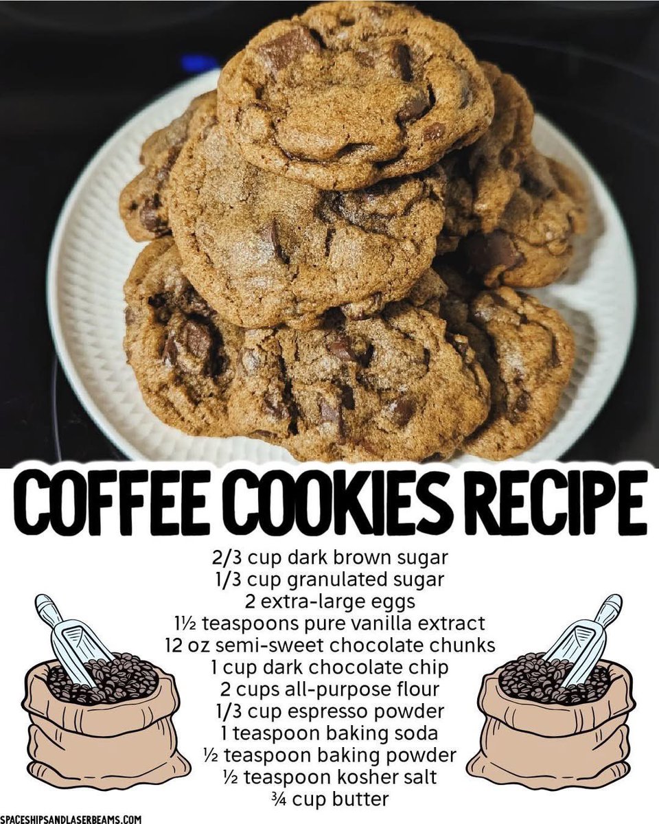 mltay85's tweet photo. Coffee cookies??? Yum!
☕️🍪
#coffee #Cookie #coffeecookies https://t.co/xP20XVL3h8