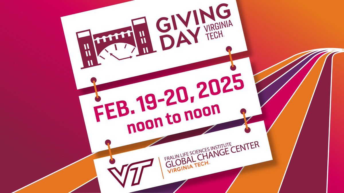 📢 The GCC is joining #VTGivingDay!
On Feb 19-20, Hokies everywhere will come together to support causes that matter. Your generosity fuels innovative research, education, outreach, and real-world solutions to environmental challenges. Stay tuned for how to make a difference!