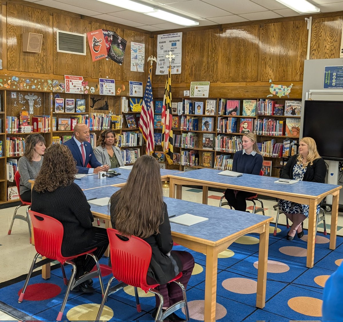 Baltimore County Public Schools (@baltcops) on Twitter photo 👋 Welcome <a href="/GovWesMoore/">Governor Wes Moore</a>! This morning Governor Moore is here at <a href="/ReisterstownES/">Reisterstown ES</a> for a roundtable discussion with educators. 👋 Welcome <a href="/GovWesMoore/">Governor Wes Moore</a>! This morning Governor Moore is here at <a href="/ReisterstownES/">Reisterstown ES</a> for a roundtable discussion with educators.