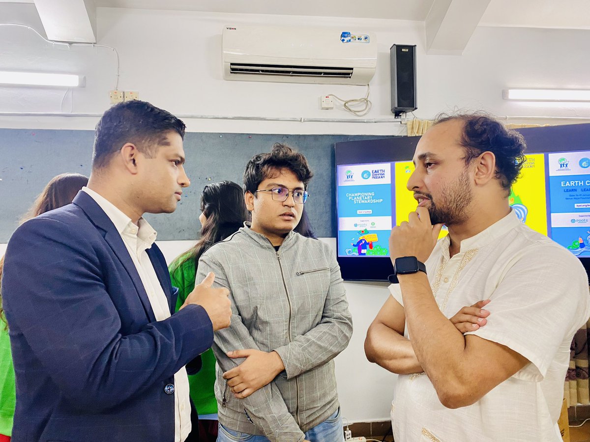 AhmedReza2's tweet photo. Excited to be a part of the Earth Champions Program (ECP) 2024 Induction Ceremony, organized by Bangladesh Youth Environmental Initiative (BYEI). 

#ECP2024 #BYEI #ClimateLeadership #YouthForClimate https://t.co/wN9gCd3pMq
