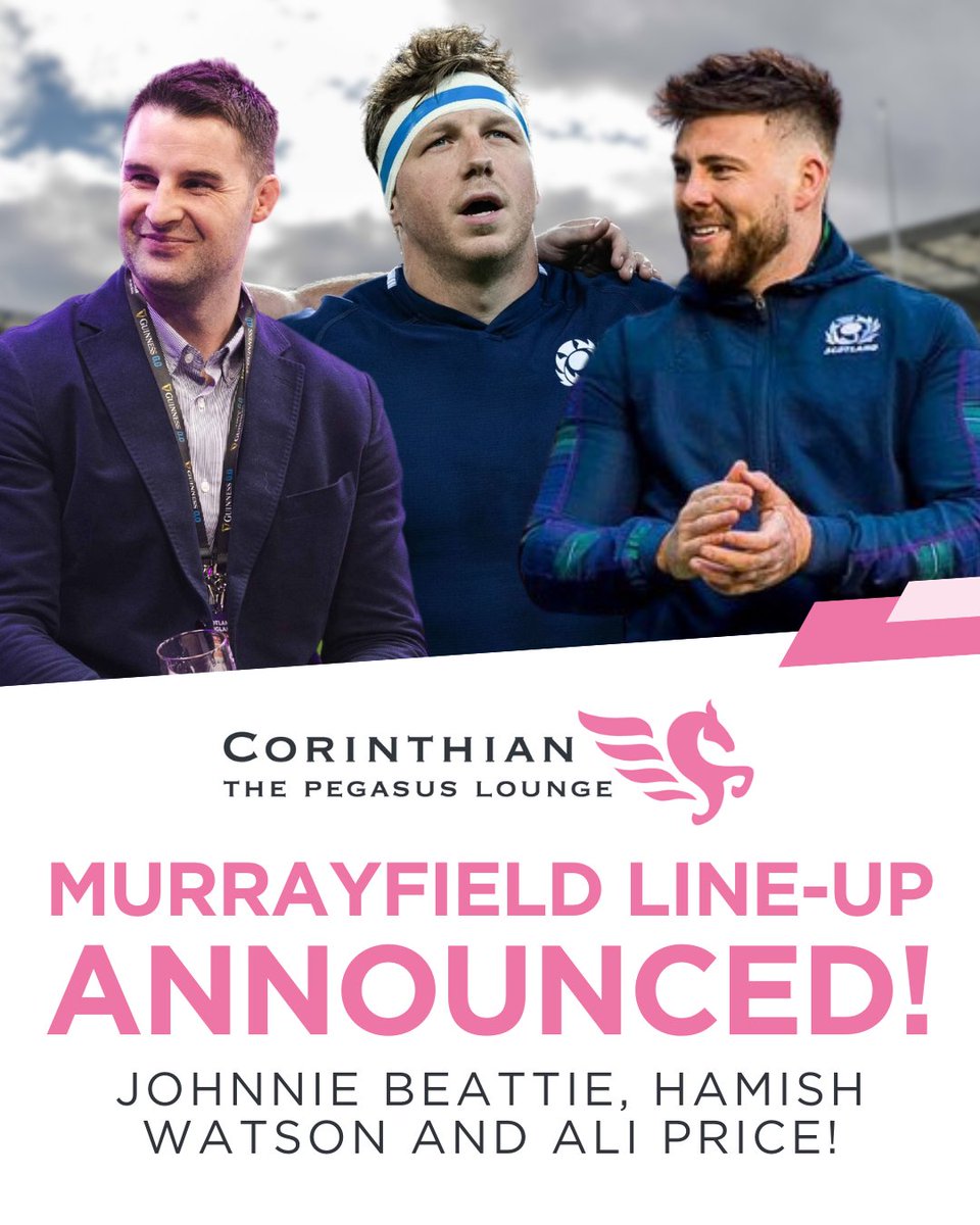 Corinthian Sports (@corsportsltd) on Twitter photo Experience the thrill of a premium #GuinnessM6N match day experience in The Pegasus Lounge at Murrayfield! 🏟️🎟️
🤝 <a href="/Johnnie_Beattie/">Johnnie Beattie</a>
🤝 <a href="/AlistairPrice/">Ali Price</a>
🤝 <a href="/hamishwatson7/">Hamish Watson</a>
Make an enquiry today before we our Six Nations hospitality packages sell out! 👉 bit.ly/4ghJy8C Experience the thrill of a premium #GuinnessM6N match day experience in The Pegasus Lounge at Murrayfield! 🏟️🎟️
🤝 <a href="/Johnnie_Beattie/">Johnnie Beattie</a>
🤝 <a href="/AlistairPrice/">Ali Price</a>
🤝 <a href="/hamishwatson7/">Hamish Watson</a>
Make an enquiry today before we our Six Nations hospitality packages sell out! 👉 bit.ly/4ghJy8C