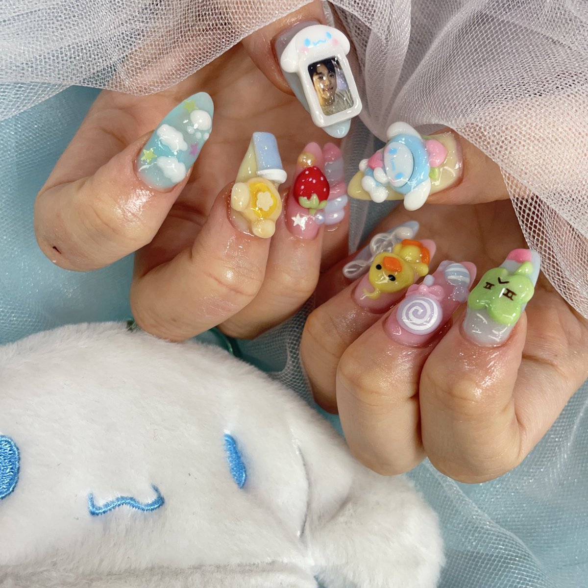 pepi_jy0922's tweet image. 내 네일 좀 봐 , , 너무 귀요워 🤏🏻🤍