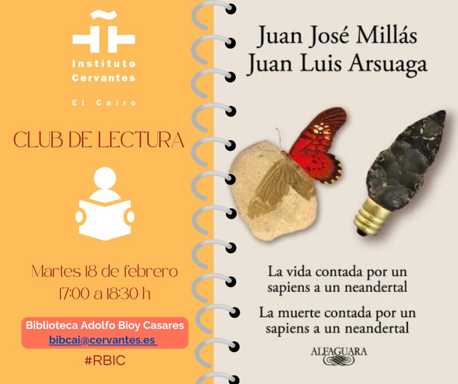 ICCairo's tweet photo. CLUB DE LECTURA💥Desde 2016
#BibliotecaAdolfoBioyCasares @ICCairo
*Si te gusta leer
*Si quieres mejorar tu expresión oral y escrita
*Si los debates te encantan
*Si quieres conocer a personas con tus mismos intereses
¡Únete al club de lectura! Desde B1
bibcai@cervantes.es
#RBIC https://t.co/RdRztek3hb