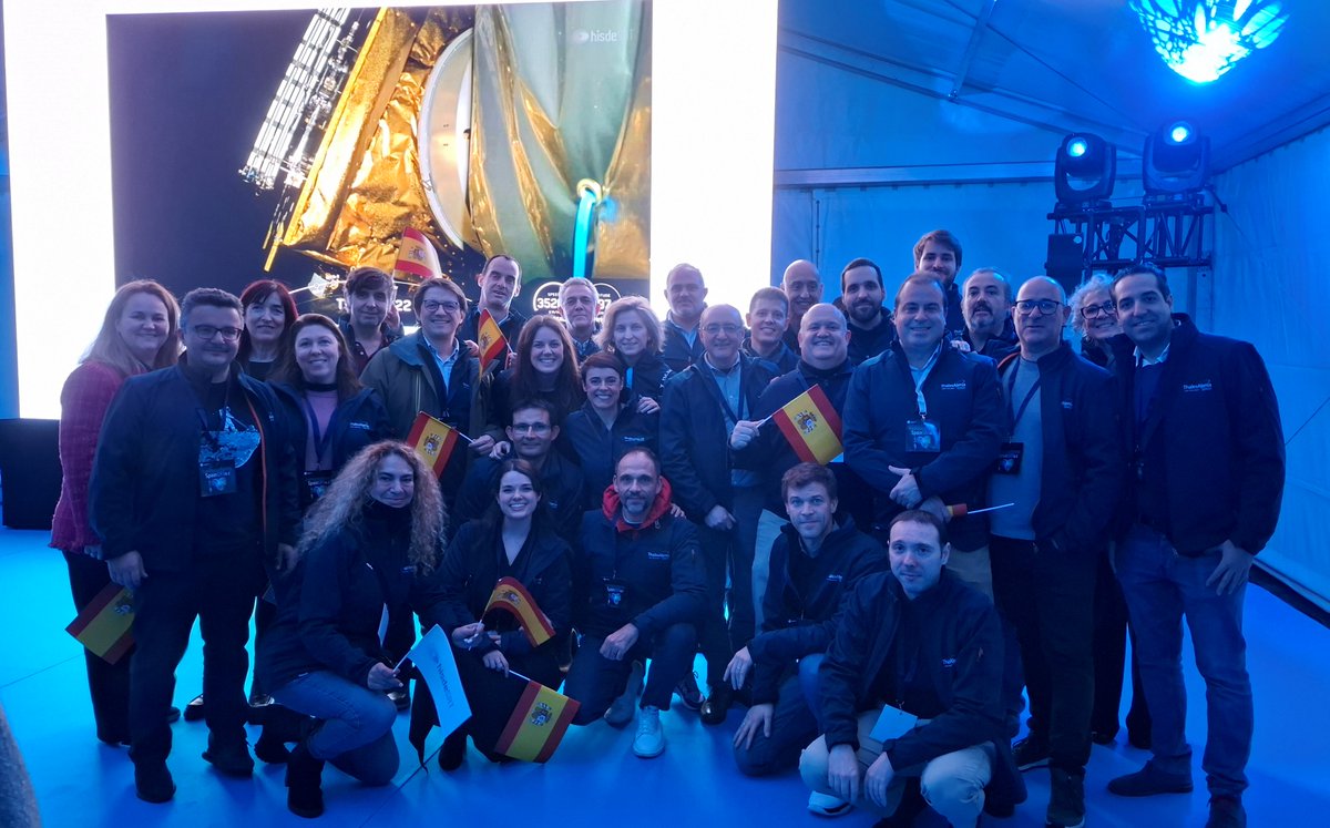 Thales_Alenia_S's tweet photo. Spain’s secure communications satellite SpainSat NG I successfully launched https://t.co/0Uog7VJ2Go #Telecommunications #SpainSat #Spain https://t.co/kBQcnJX7Ma