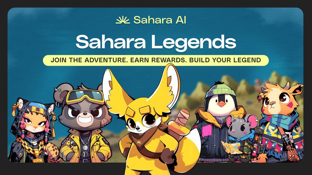 🔥 Exciting news from ✨ <a href="/saharaai/"></a>  : Sahara AI now for everyone

#Sahara Legendary campaign  Is Live - Collect #NFT For $SAH Airdrop ‼️

🪂 Join the Airdrop: No cost, no investment! Time to completion? Just 20 minutes!

💰 𝗕𝗮𝗰𝗸𝗲𝗱 𝗯𝘆 $𝟰𝟯 𝗺𝗶𝗹𝗹𝗶𝗼𝗻 𝗳𝗿𝗼𝗺