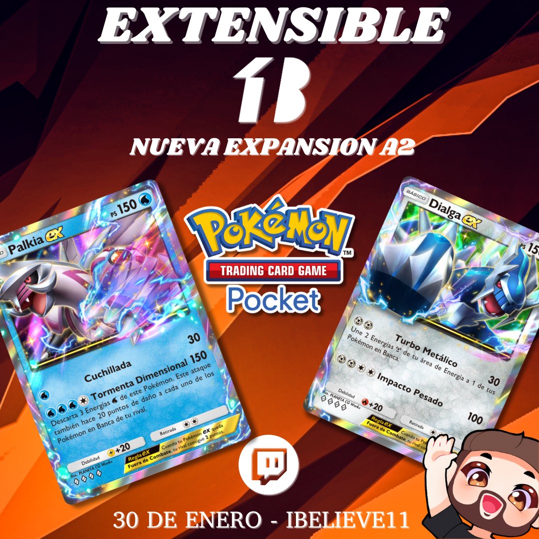 ES HOY! ⚡️

NOS VEMOS EN UN RATO PARA EL EXTENSIBLE DE POKEMON TCG POCKET! 🔥

⏰ 14:00 Hrs. 🇺🇾🇦🇷
⏰ 18:00 Hrs. 🇪🇸

LOS ESPERO A TODOS! DALEEEEEEEE!💧