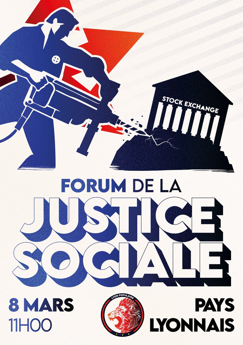 MsieurDucambre's tweet photo. 🏴 Le prochain forum organisé par @LyonPopulaire sera celui de la justice sociale.

👉 Explication du symbolisme présent sur l’affiche réalisée par le groupe Megamachina ⬇️ https://t.co/cbBOLyNdQ3