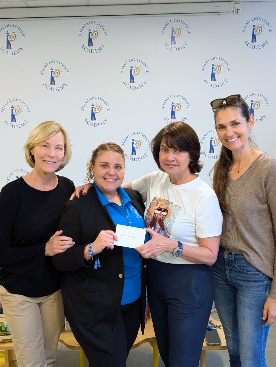 Miamilighthouse's tweet photo. #GratitudePost | Thank you to the Miami Alumnae Chapter of Delta Gamma for bringing school supplies and toys to our Miami Lighthouse Academy students! 🧸🪀✏️

Together, we prove it's possible to see without sight! 💙🕶️🦯 #MiamiLighthouse #ThankYou @deltagamma  

Pictured, are Julia Parker, Bonnie Seipp, and Amber Seidle Lazo smiling for the camera with Miami Lighthouse Academy students, educators, and CEO Virginia Jacko.

#MiamiLeaders #CommunityLeaders #NonProfits #SupportKids #SupporttheBlind #SupportNonProfits #MiamiNonProfit #MiamiSchools #MiamiLighthouseAcademy