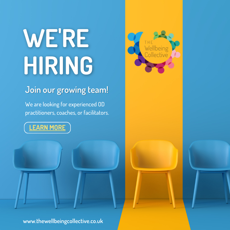 Are you an experienced OD practitioner, coach, or facilitator who’s passionate about supporting positive change in people and organisations? Are you seeking flexible, meaningful work in a values-driven environment? To find out more and how to apply visit: thewellbeingcollective.co.uk/current-vacanc…
