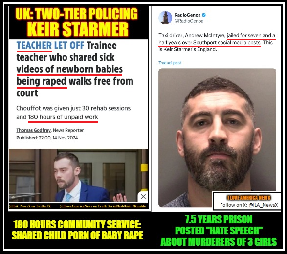 ILA_NewsX's tweet image. The UK's two-tier justice is insane.