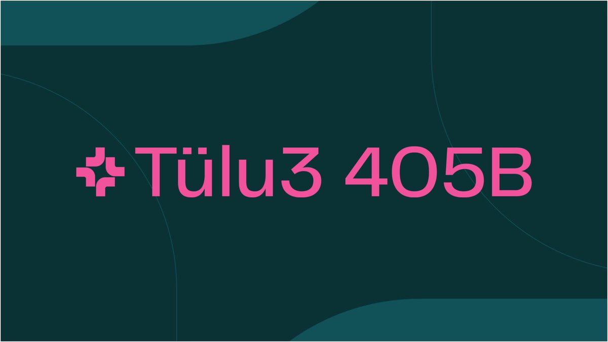 🚨 BREAKING : Another open-source model is here, better than DeepSeek V3!

The Allen Institute for AI just announced Tülu 3 (405B) 🐫, an open-source post-training model that surpasses DeepSeek-V3 in performance! 

More details and how to try it below 👇