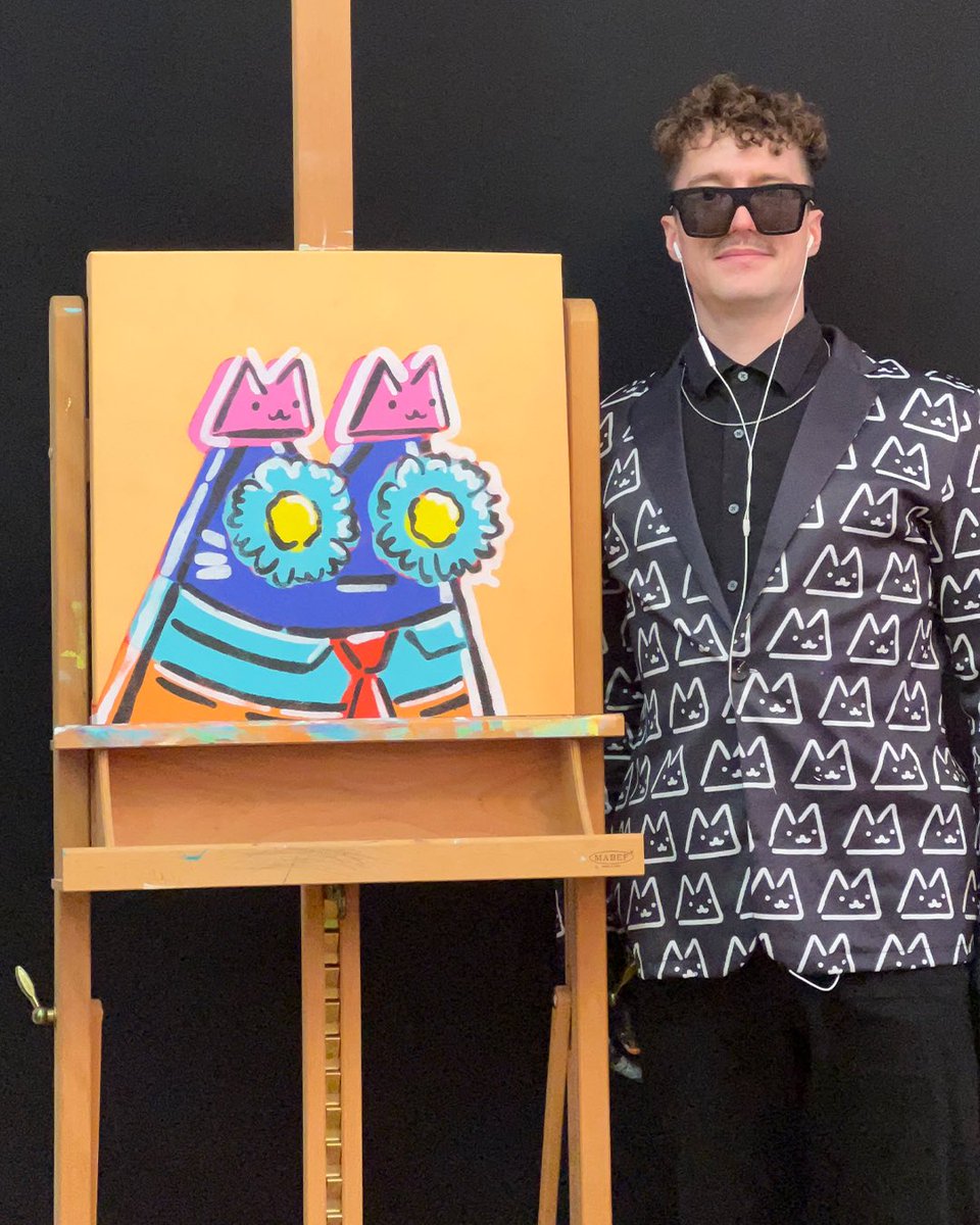 Week 135 of painting someone's Pop Art Cat. <a href="/popartcats/">Pop Art Cats</a>