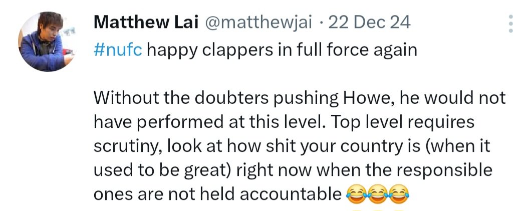 Videozz17's tweet image. Day 5 of the "Howe out Whopper" awards 🏆 and i have to say, this is my favourite so far! @matthewjai you don't hold back, that's for sure! Accusing #NUFC fans of piping off Wor Eddie and calling everyone gambling addicts for sticking with him 😆 recommended read 📚 #HoweOut 🖤🤍