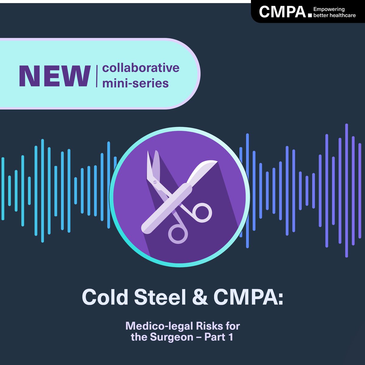 Canadian Medical Protective Association (@cmpamembers) on Twitter photo Surgeons: New podcast series from CMPA & Cold Steel <a href="/coldsteelpod/">The Cold Steel Podcast</a>!
Ep1. Dives into key legal issues every surgeon should know, featuring Dr. Richard Mimeault, CMPA Physician Advisor.
Listen to Episode 1
YouTube: ow.ly/GcU850UHeaw
Apple: ow.ly/jv2O50UQhP8 Surgeons: New podcast series from CMPA & Cold Steel <a href="/coldsteelpod/">The Cold Steel Podcast</a>!
Ep1. Dives into key legal issues every surgeon should know, featuring Dr. Richard Mimeault, CMPA Physician Advisor.
Listen to Episode 1
YouTube: ow.ly/GcU850UHeaw
Apple: ow.ly/jv2O50UQhP8